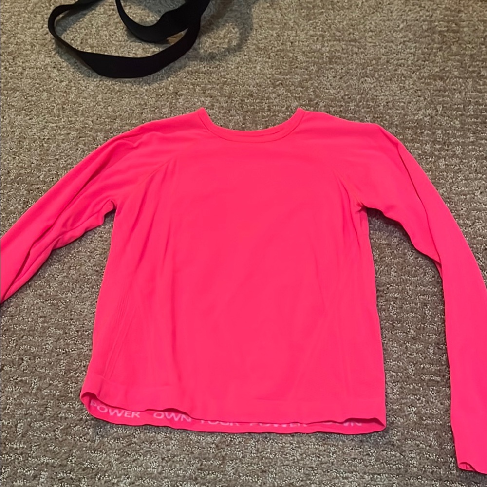 Athleta Kids Long Sleeve Tee - Bright Pink